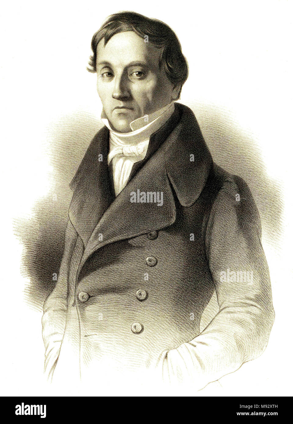Karl Ernst von Baer, Karl Ernst Ritter von Baer, EDLER VON Huthorn (1792 - 1876), científico y explorador de Estonia Foto de stock