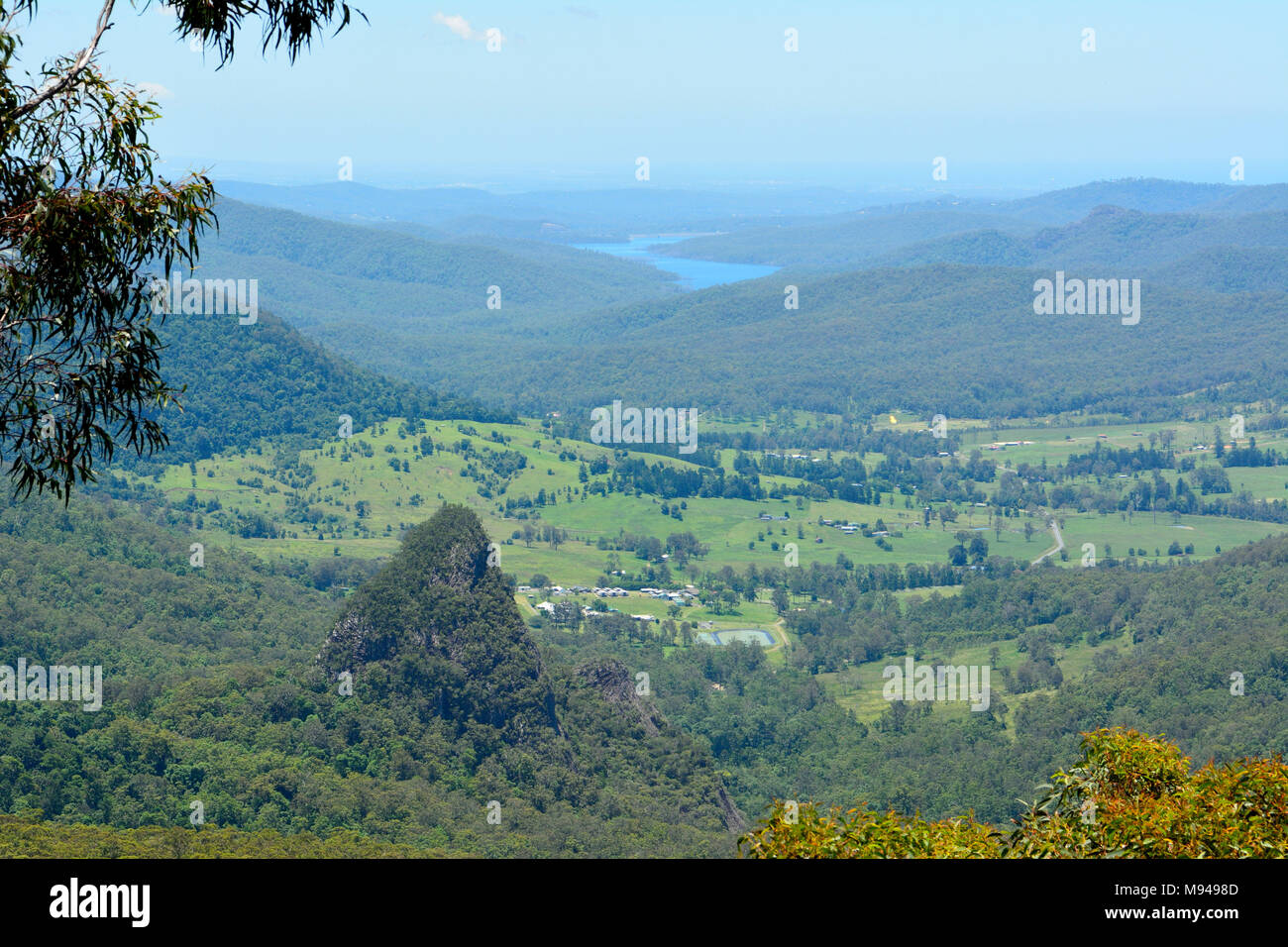 Vista desde el mirador de la calandria en el Parque Nacional de Lamington, Queensland, Australia. Foto de stock