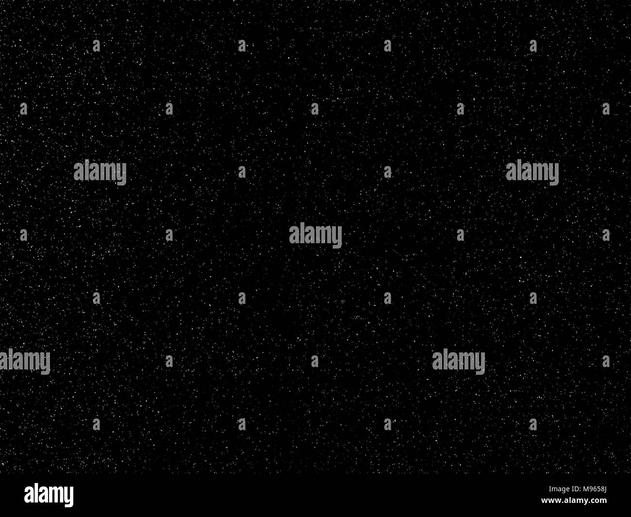 Estrellas del cielo nocturno sobre un fondo negro Foto de stock
