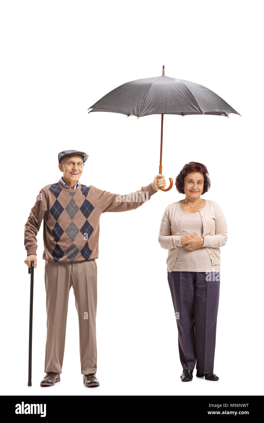 Anciana con paraguas Imágenes recortadas de stock - Alamy