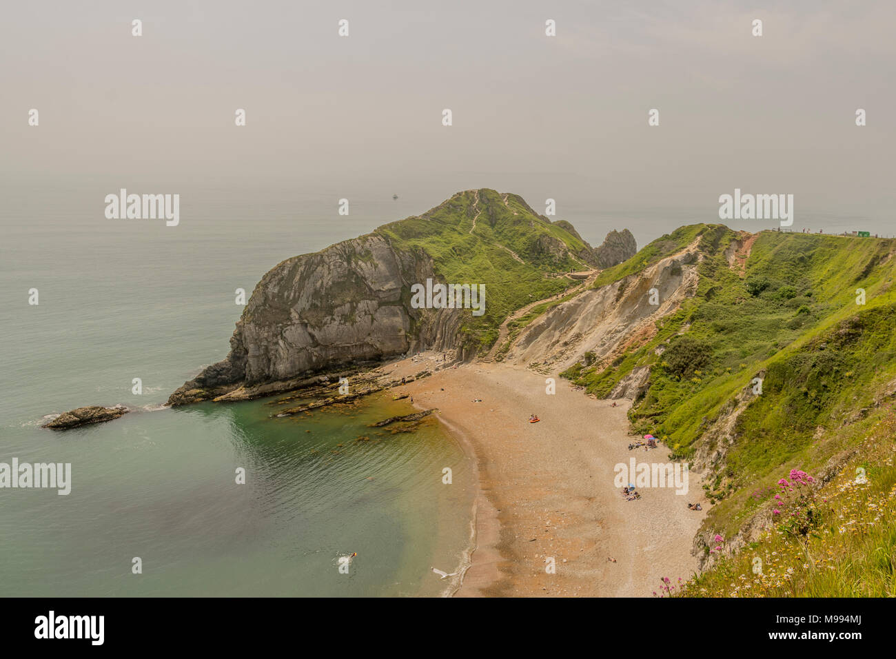 Man O'War beach, St Oswald's Bay, Dorset, Reino Unido. Foto de stock