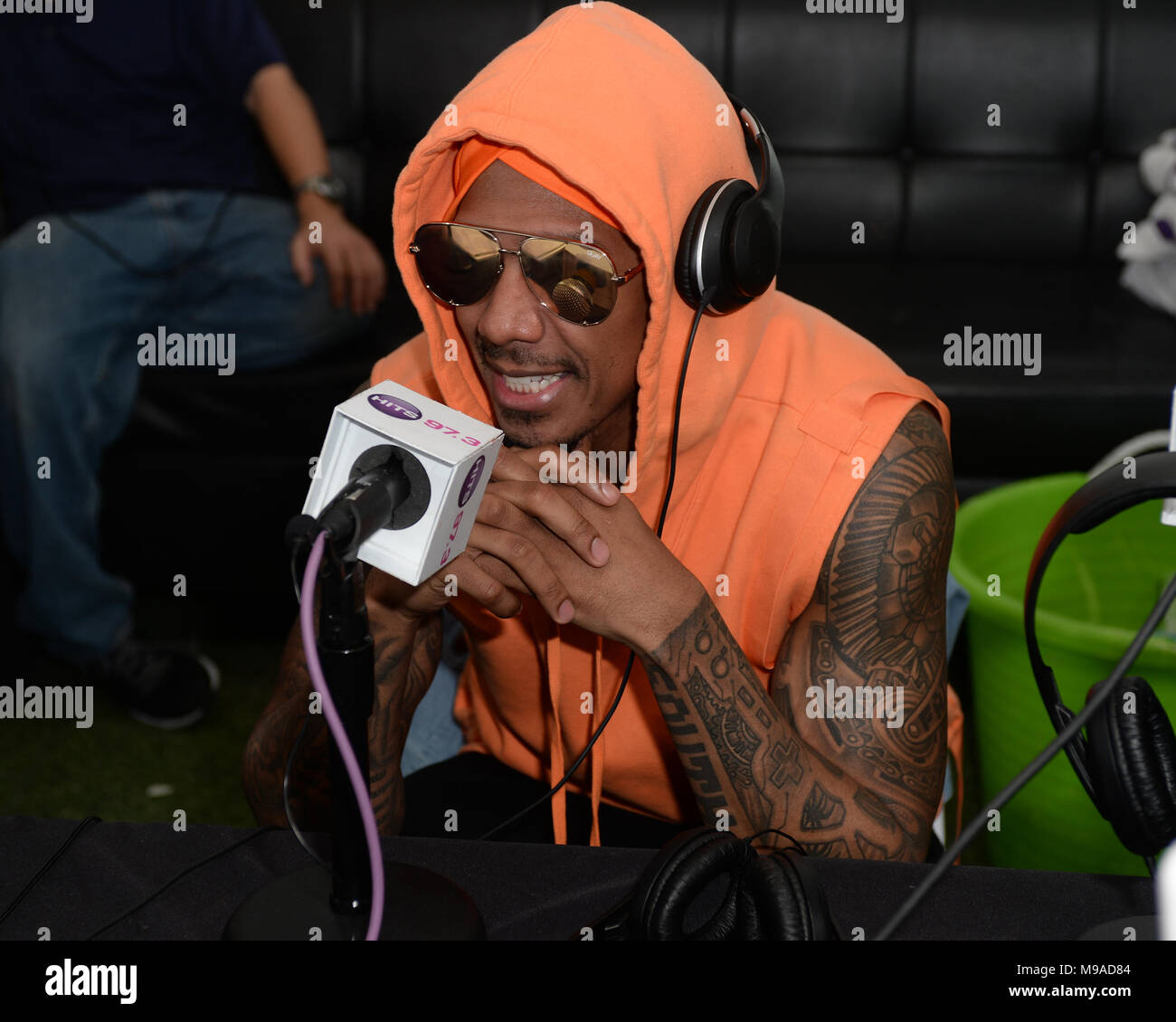 Miami Beach, FL, EEUU. 23 Mar, 2018. Nick Cannon durante el fin de semana música Miami Hits 97.3 Hotel en el Clevelander Hotel el 23 de marzo de 2018, en Miami Beach, Florida. Crédito: Mpi04/Media Punch/Alamy Live News Foto de stock