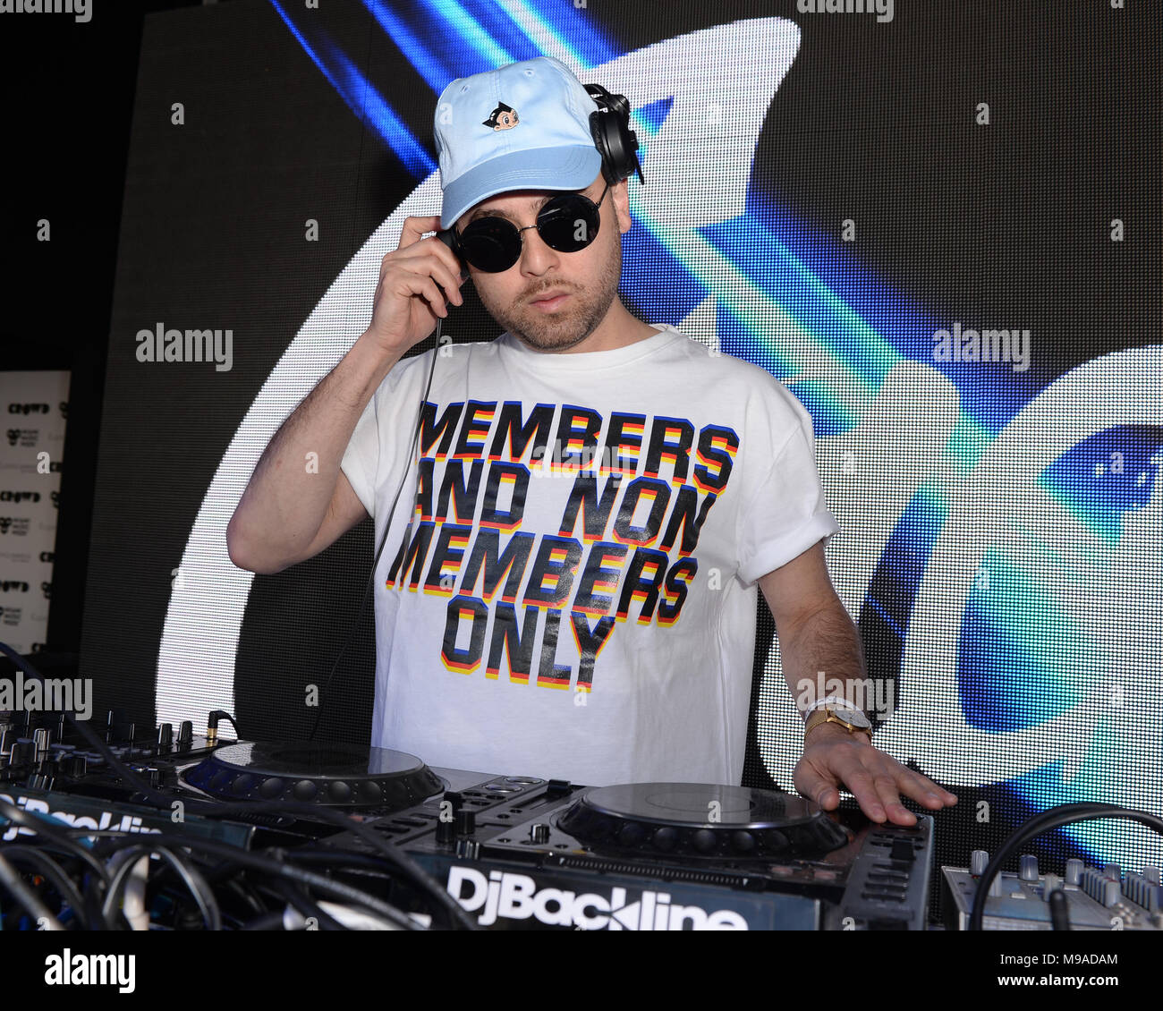 Miami Beach, FL, EEUU. 23 Mar, 2018. Grandtheft realiza durante el fin de semana música Miami Hits 97.3 Hotel en el Clevelander Hotel el 23 de marzo de 2018, en Miami Beach, Florida. Crédito: Mpi04/Media Punch/Alamy Live News Foto de stock