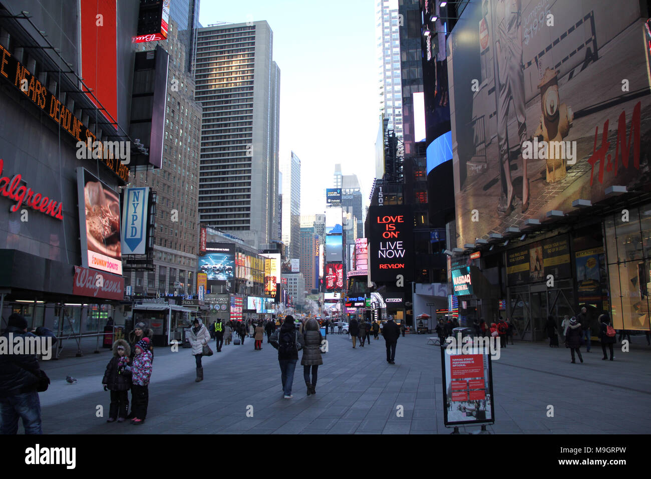La 7ª Avenida, Times Square, Nueva York, Estados Unidos Foto de stock