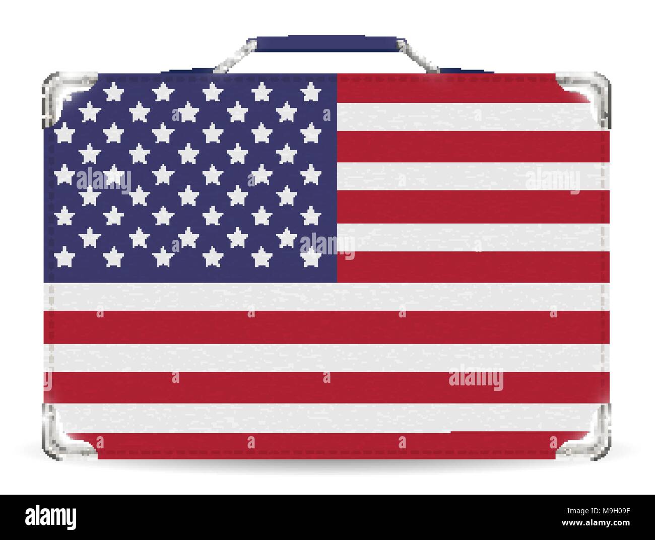 Los Estados Unidos de América bandera maleta bolsa de viaje Imagen Vector  de stock - Alamy