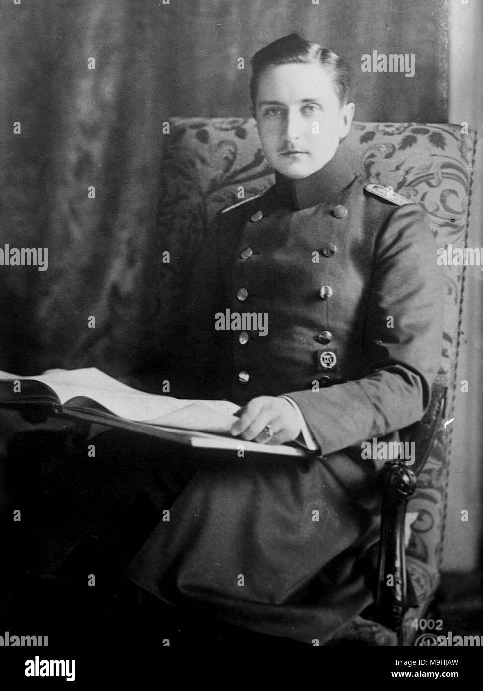 El príncipe August Wilhelm de Prusia, Príncipe August Wilhelm Heinrich Günther Viktor de Prusia (1887 - 1949), llamado 'Auwi', fue el cuarto hijo del emperador Guillermo II, emperador de Alemania por su primera esposa, Augusta Victoria de Schleswig-Holstein. Foto de stock