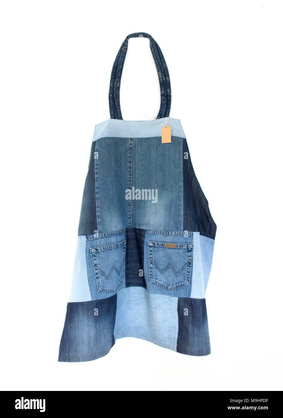 Delantal de jeans reciclado Fotografía de stock - Alamy