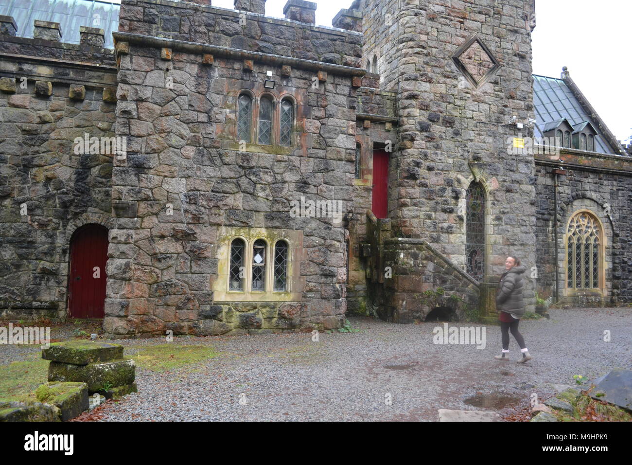 'Saint conans kirk' 'loch awe '' 'Scottish dalmally highlands' 'scotland' 'Castillo de Kilchurn' 'arquitectura' 'histórico'. Foto de stock