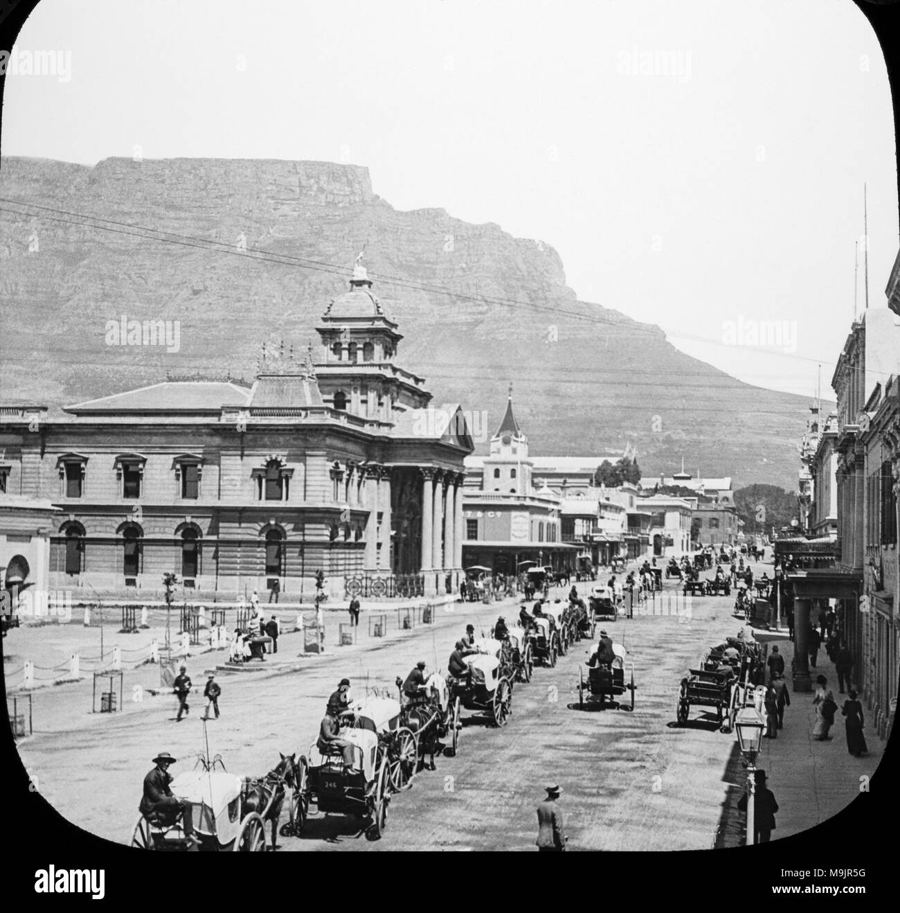 Johannesburgo en Sudáfrica a finales de 1800, durante la Fiebre del Oro años que ayudó a establecer la ciudad de Johannesburgo. Foto de stock