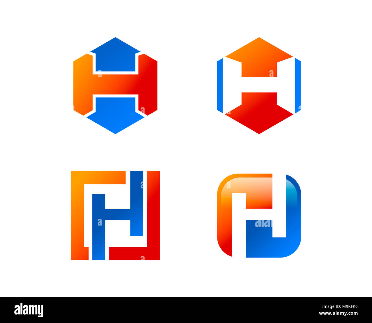 Es un símbolo en forma de una combinación de letras Fotografía de stock