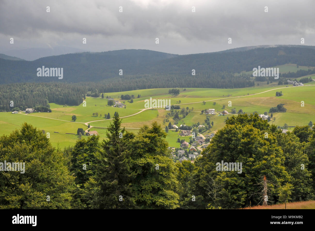Vista de la montaña Schauinsland, Baden-Wurttemberg, Alemania Foto de stock