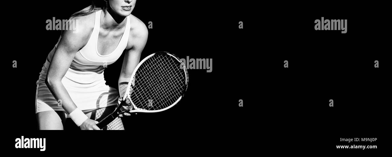 Mujer de tenis Foto de stock