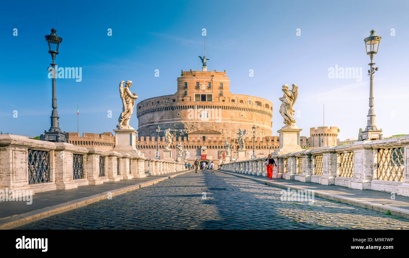 Europa, Italien, rom, Tiber, Vatikan, Engelsburg Foto de stock