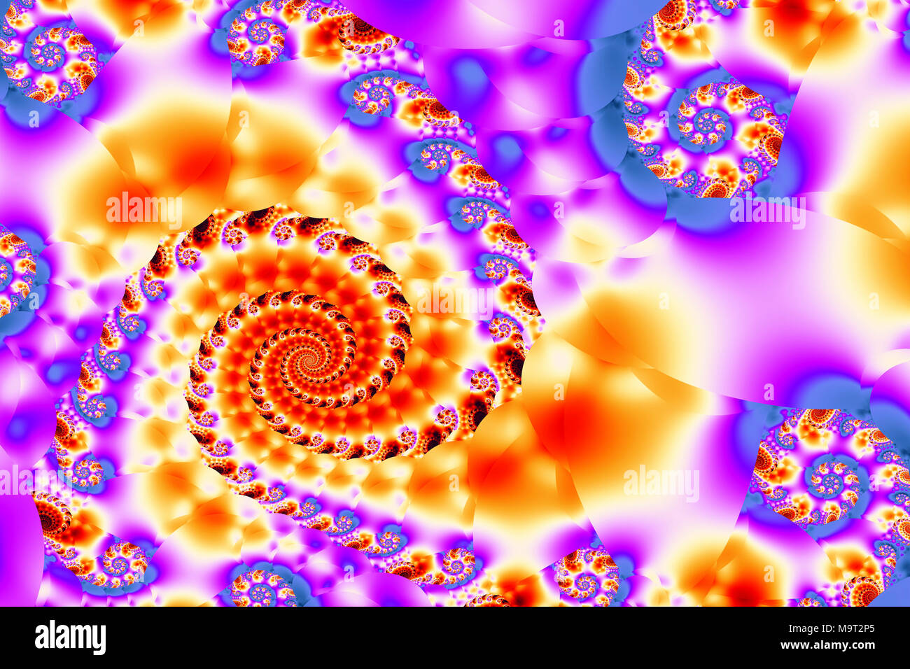 Fractal espiral abstracto Foto de stock
