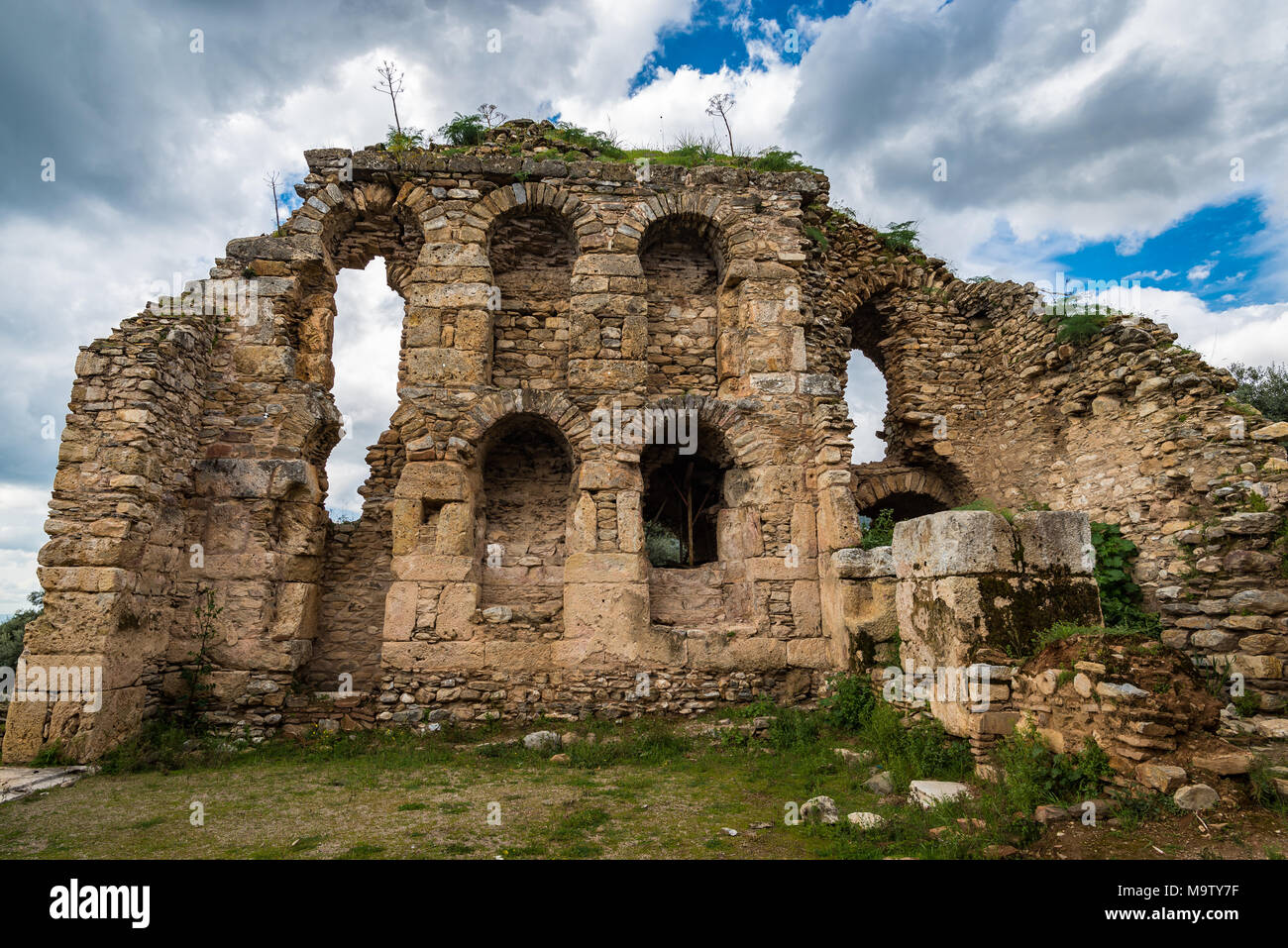 La antigua ciudad de Nysa, Nazilli, Izmir, Turquía Foto de stock