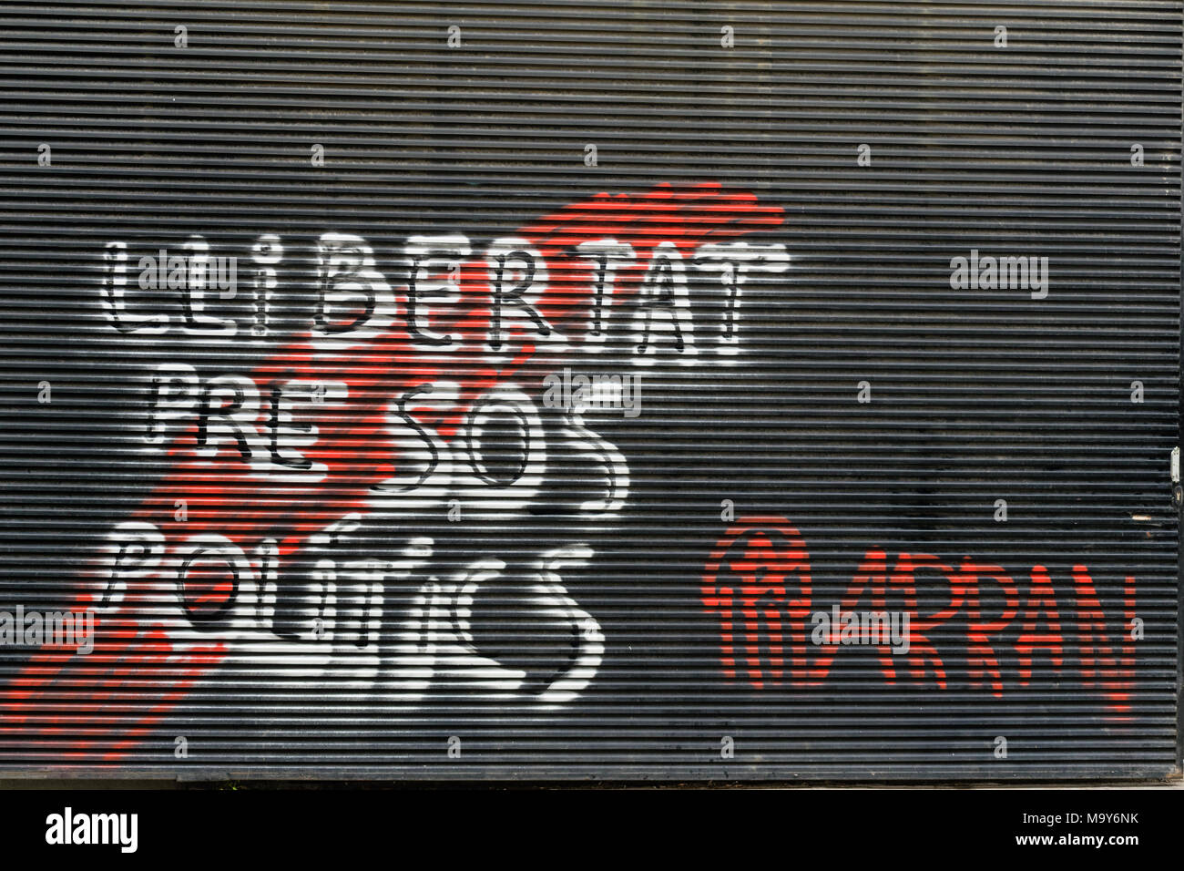 Grafitti en Barcelona Foto de stock