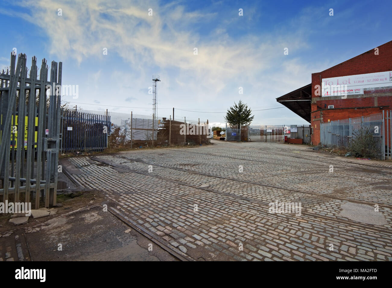 Bramley Moore Dock en Liverpool donde Everton FC plan para construir un nuevo estadio. Foto de stock