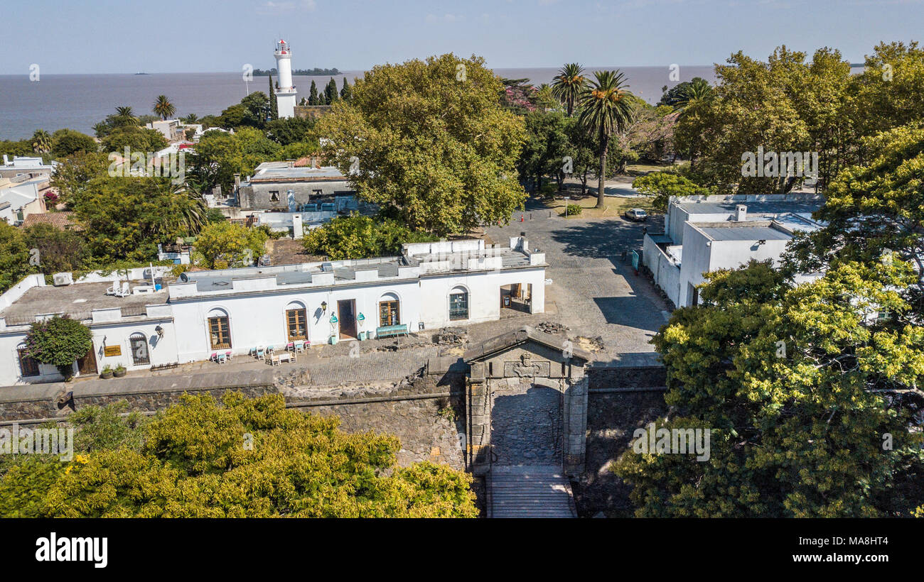 La histórica Colonia del Sacramento, Uruguay Foto de stock