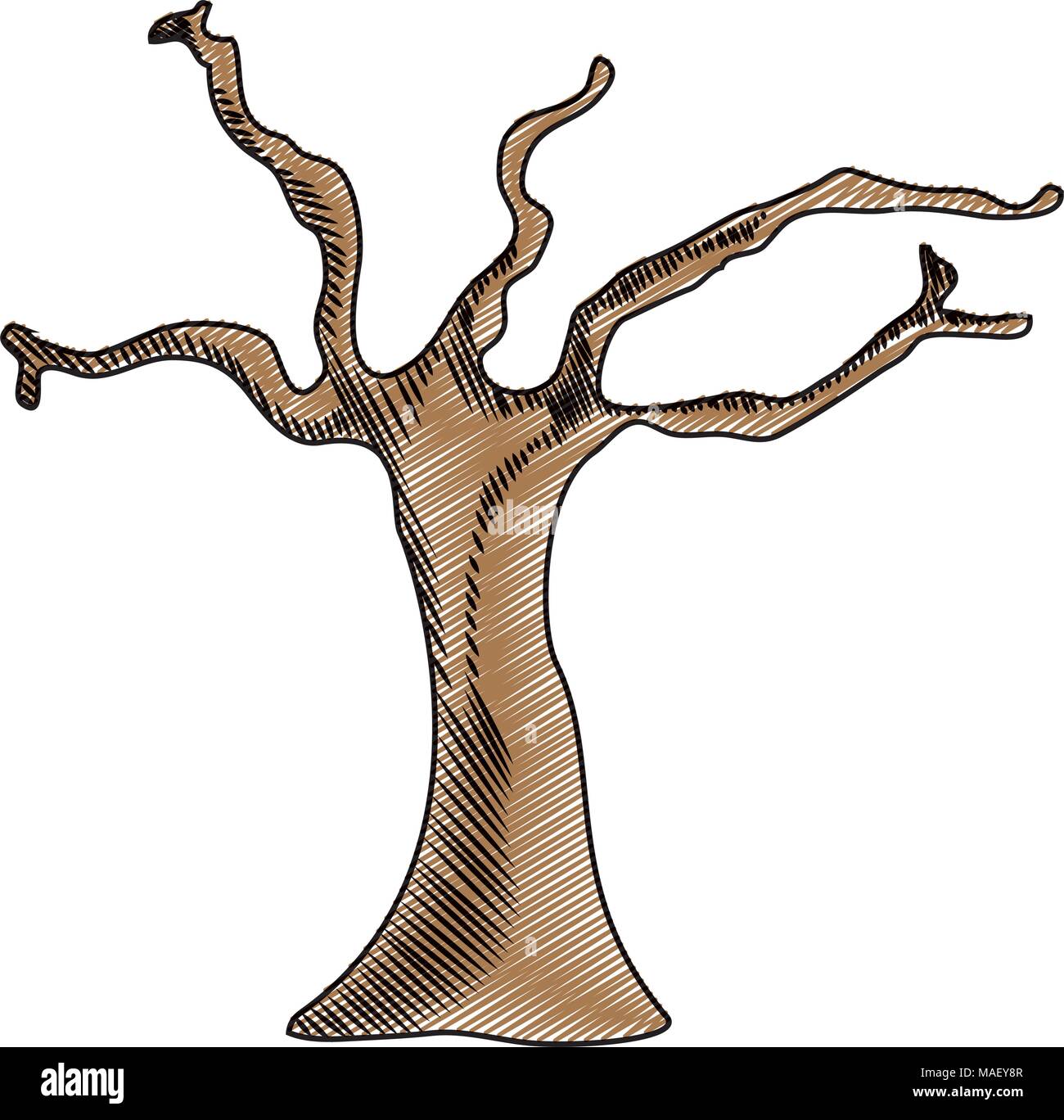 árbol de ramas secas Imágenes vectoriales de stock - Página 2 - Alamy