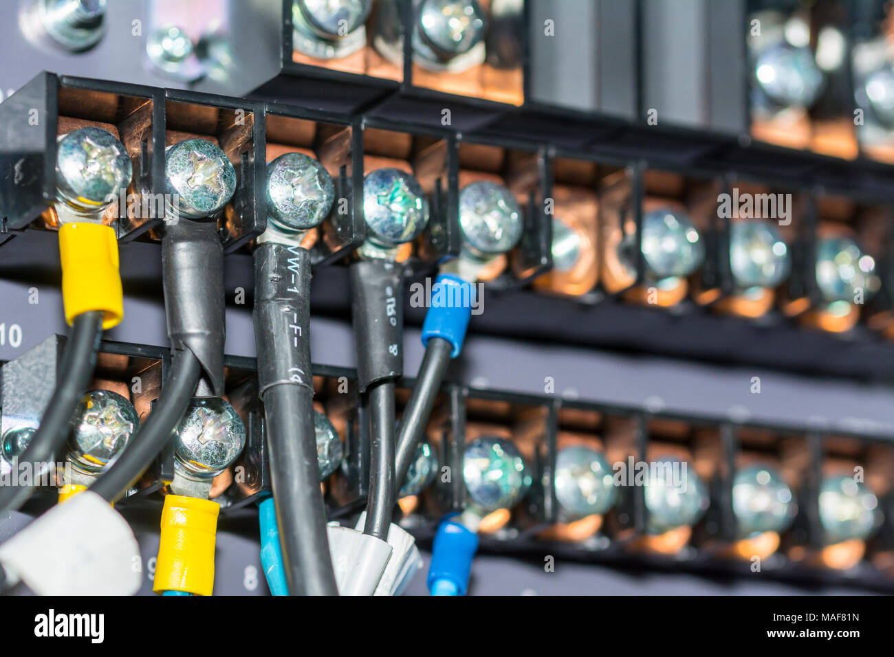 Caja de empalmes de cables eléctricos, Diagrama de cableado de instalación  del conector del cable de empuje Fotografía de stock - Alamy