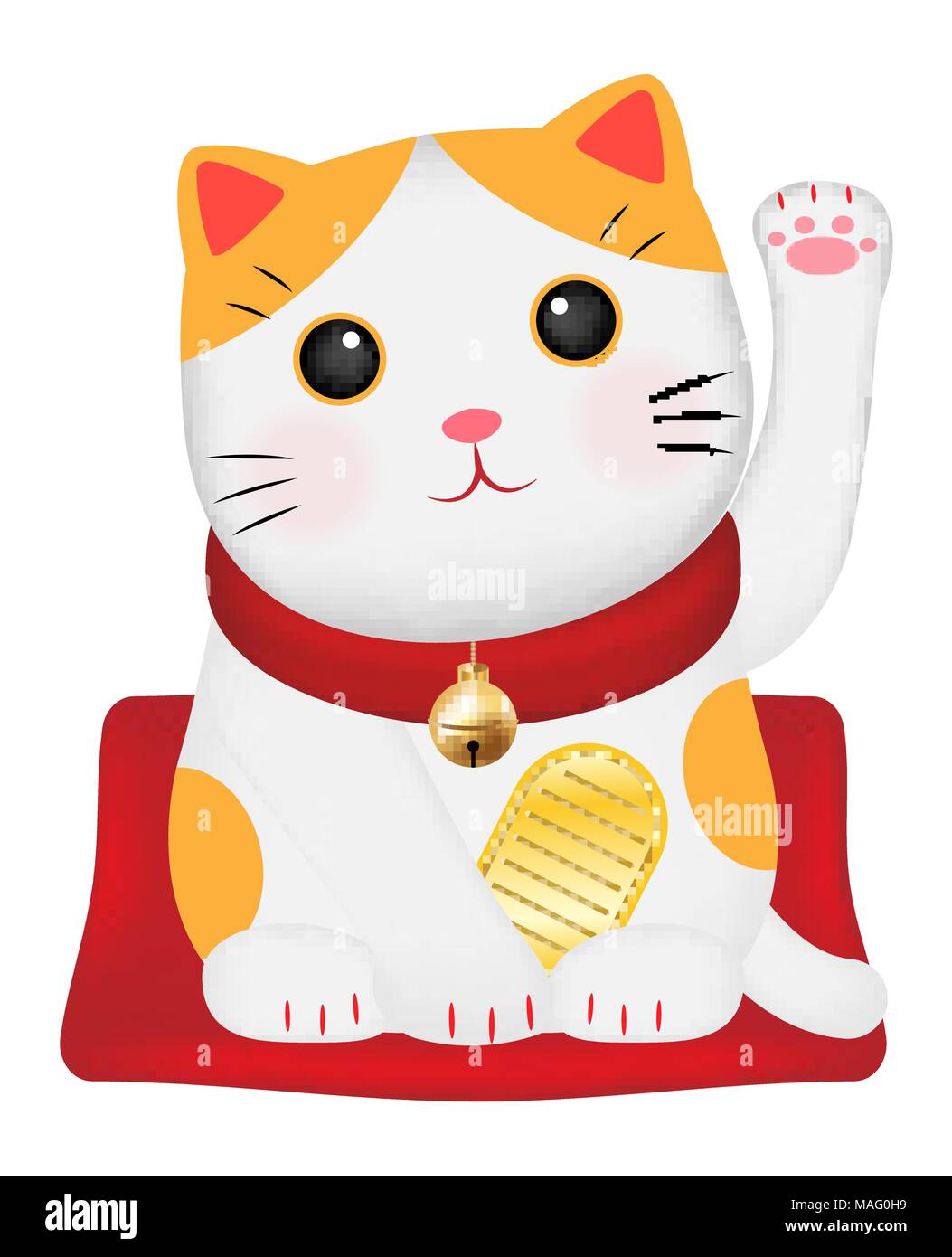 Vectores e ilustraciones de Gato suerte chino para descargar gratis