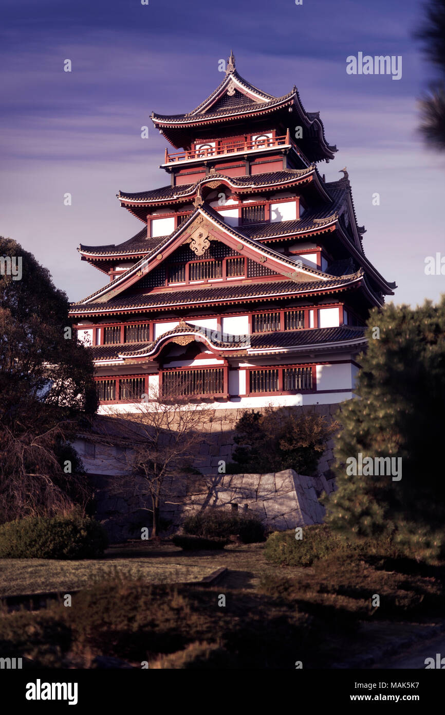 Fushimi Castillo Fushimi-jo en Kioto, también conocido como Castillo o castillo Fushimi-Momoyama Momoyama. Azuchiâ€"período Momoyama castillos japoneses en Fushimi-ku Foto de stock