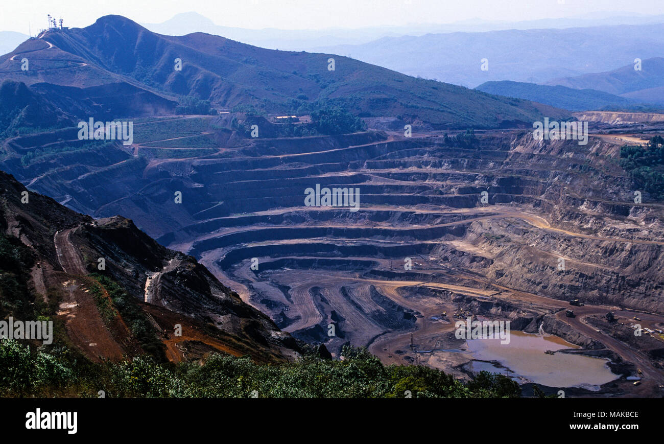 Minería de Hierro, Belo Horizonte, Minas Gerais, Brasil. América del Sur. Foto de stock