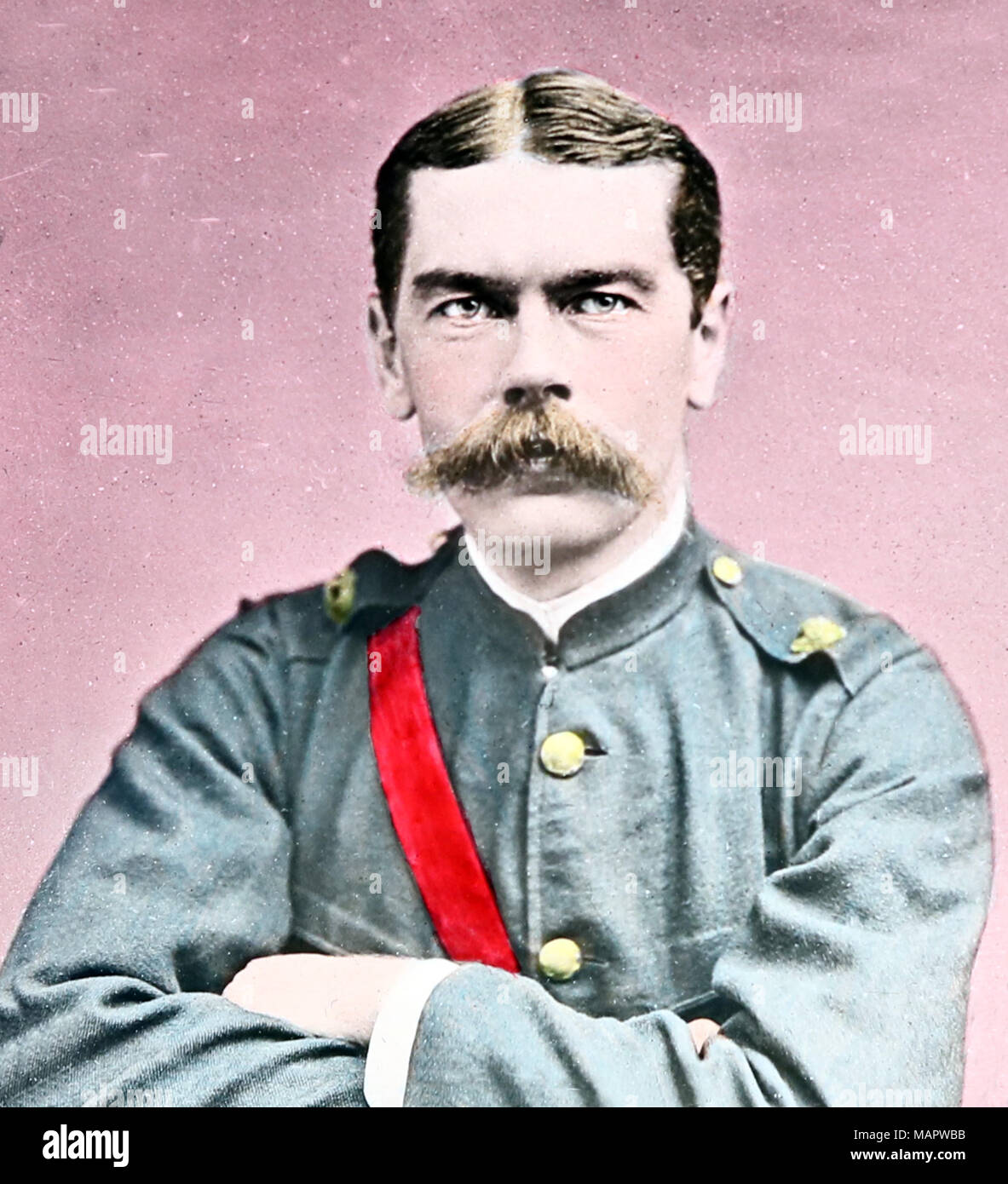 Lord Kitchener, Coloreado a mano foto Foto de stock