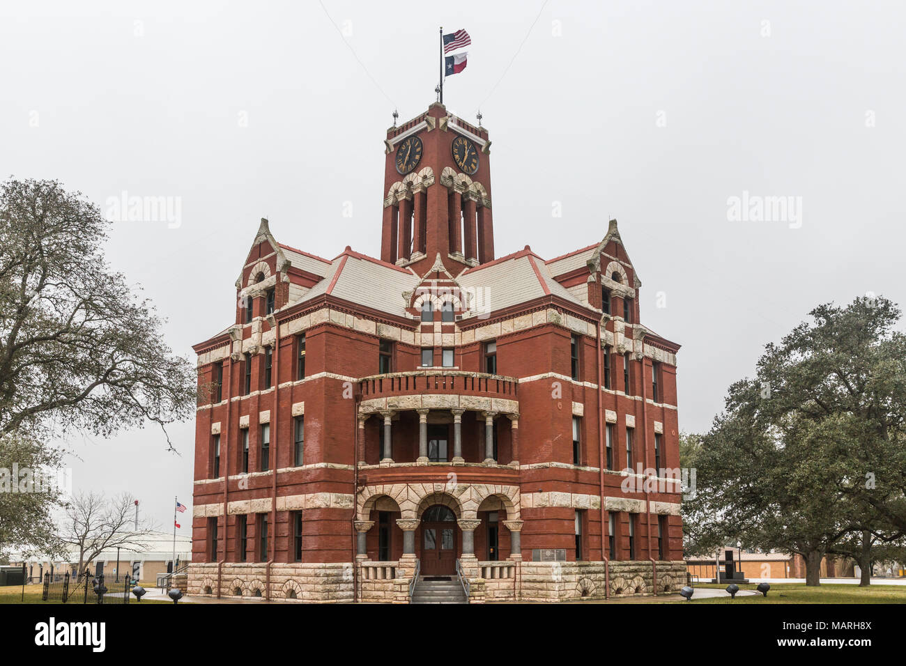 Histórico de Lee County Courthouse en Giddings Texas Foto de stock