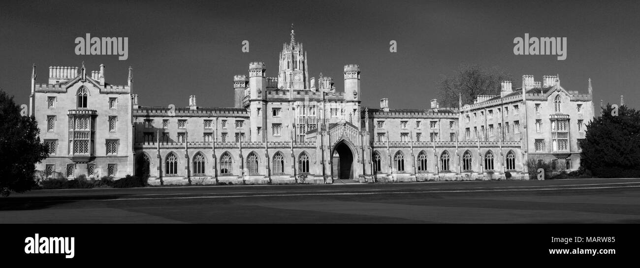 St Johns edificios universitarios, de la ciudad de Cambridge, Cambridgeshire, Inglaterra, Reino Unido. Foto de stock