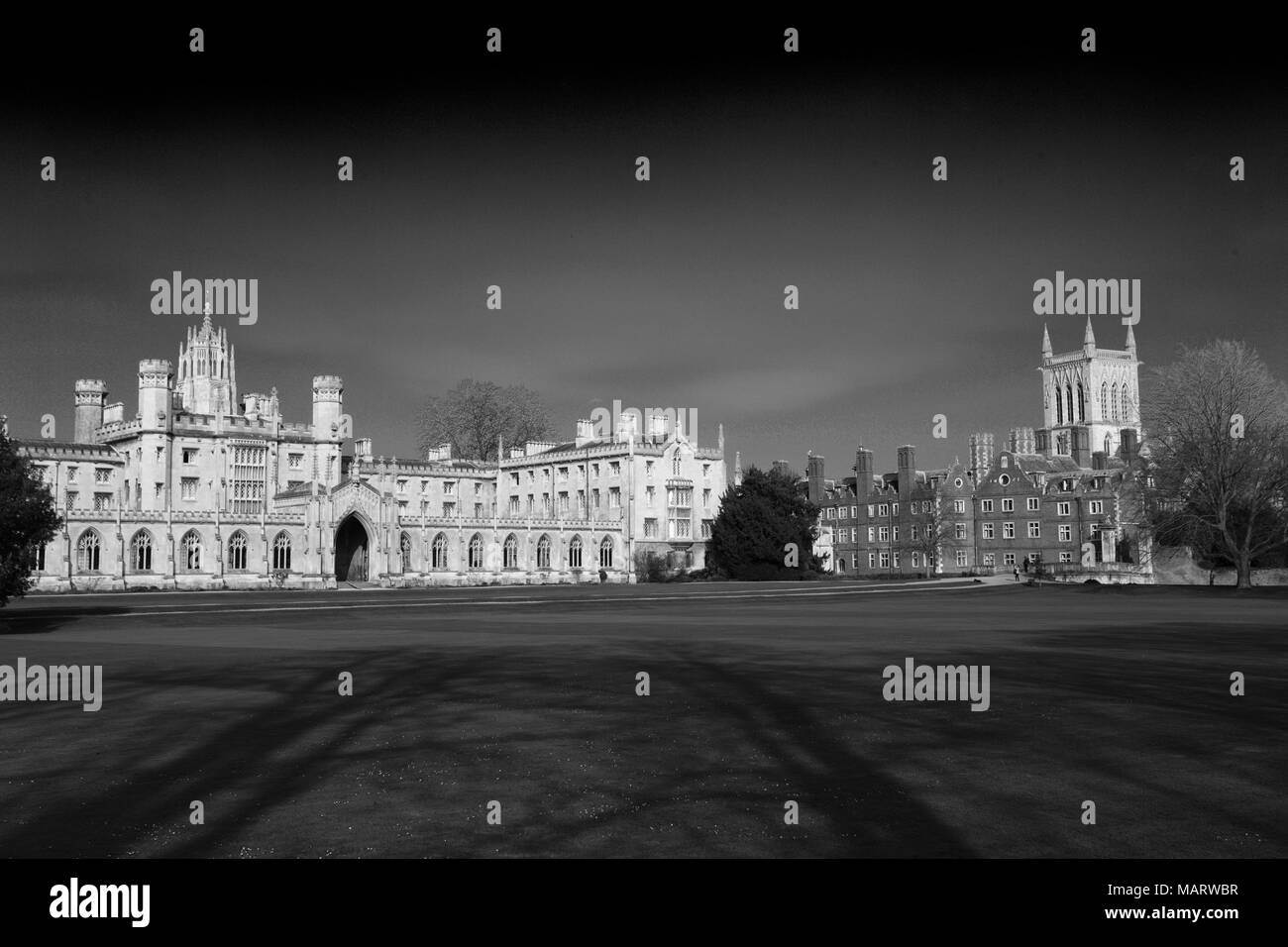 St Johns edificios universitarios, de la ciudad de Cambridge, Cambridgeshire, Inglaterra, Reino Unido. Foto de stock