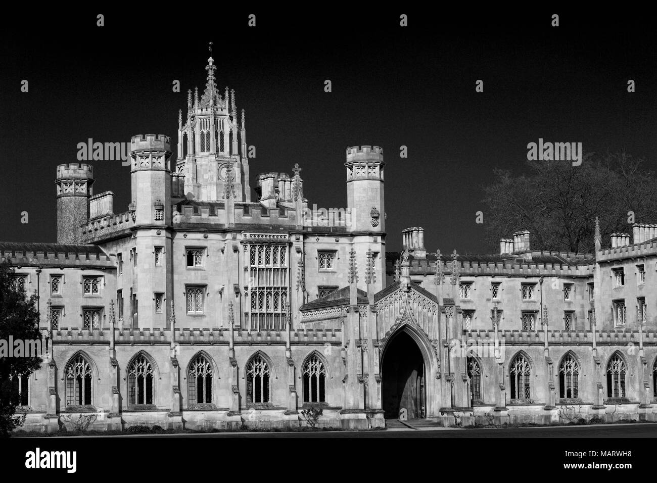 St Johns edificios universitarios, de la ciudad de Cambridge, Cambridgeshire, Inglaterra, Reino Unido. Foto de stock