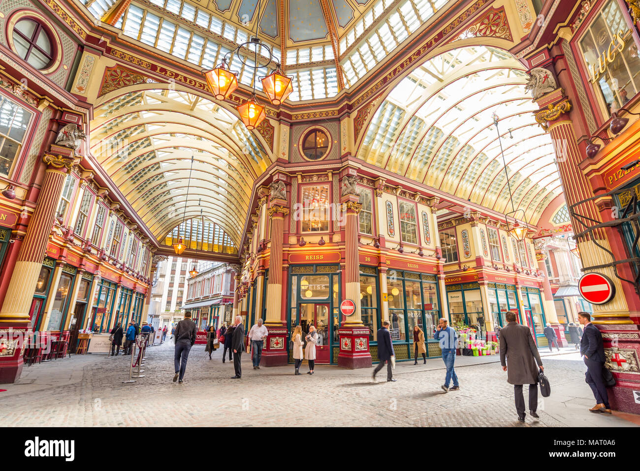 Mercado Leadenhall, Ciudad de Londres, Reino Unido Foto de stock