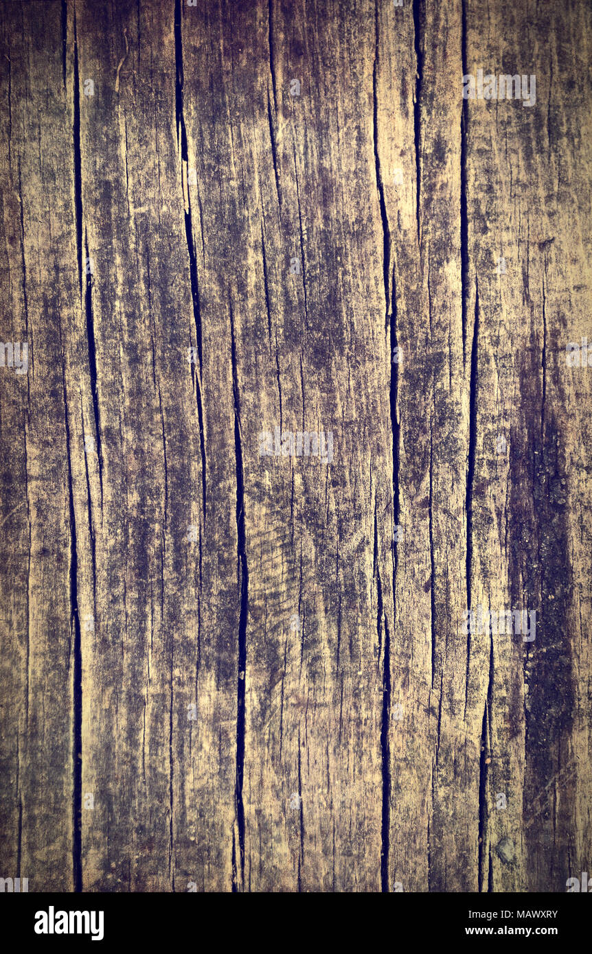 Telón de fondo o de madera con espacio de copia. Textura de madera vieja o capeado tablón. Foto de stock