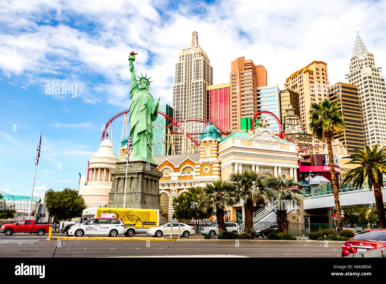 El New York-New York, Las Vegas, Narvarda, U.S.A. Foto de stock