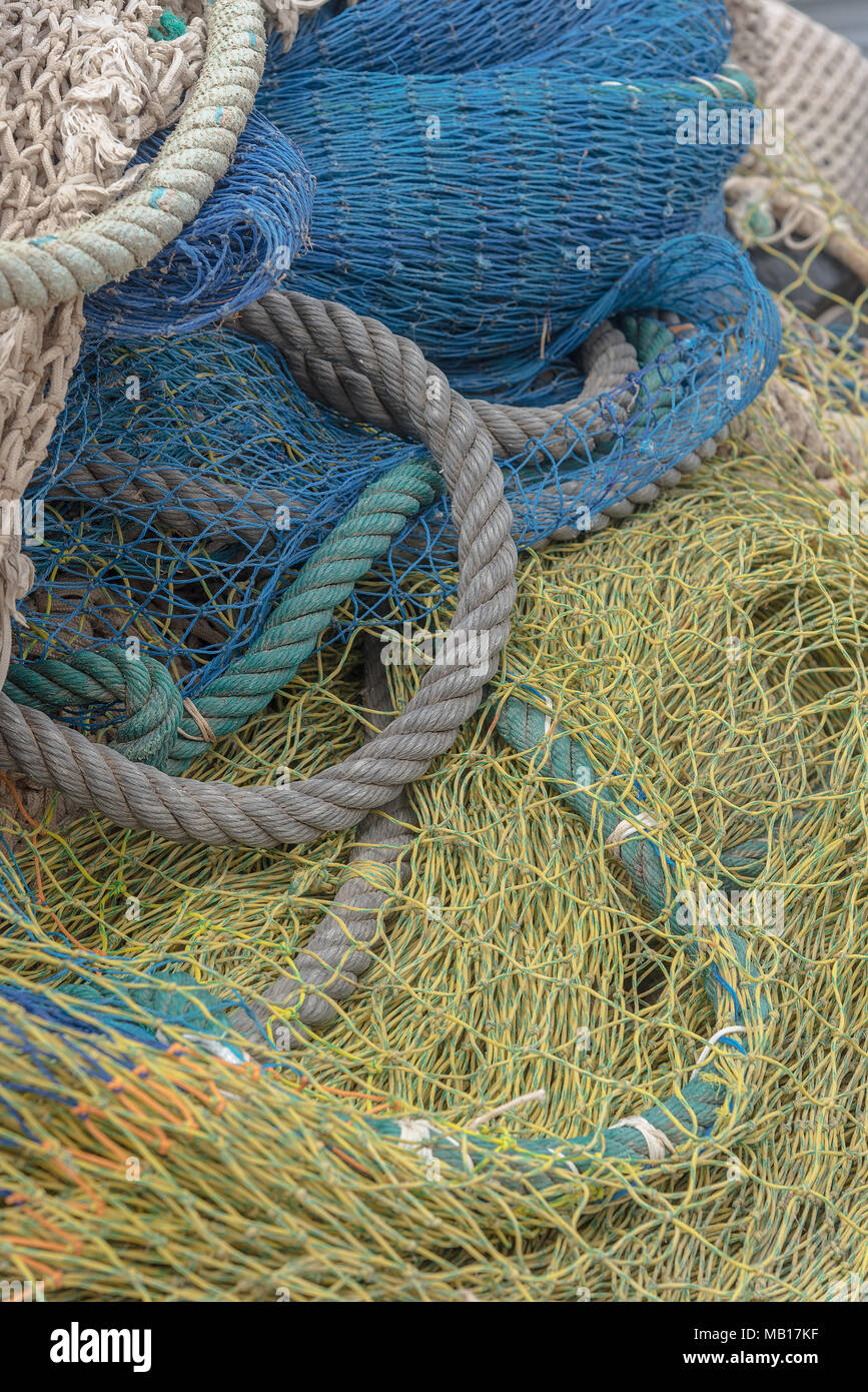 Detalle von Fischernetzen Foto de stock