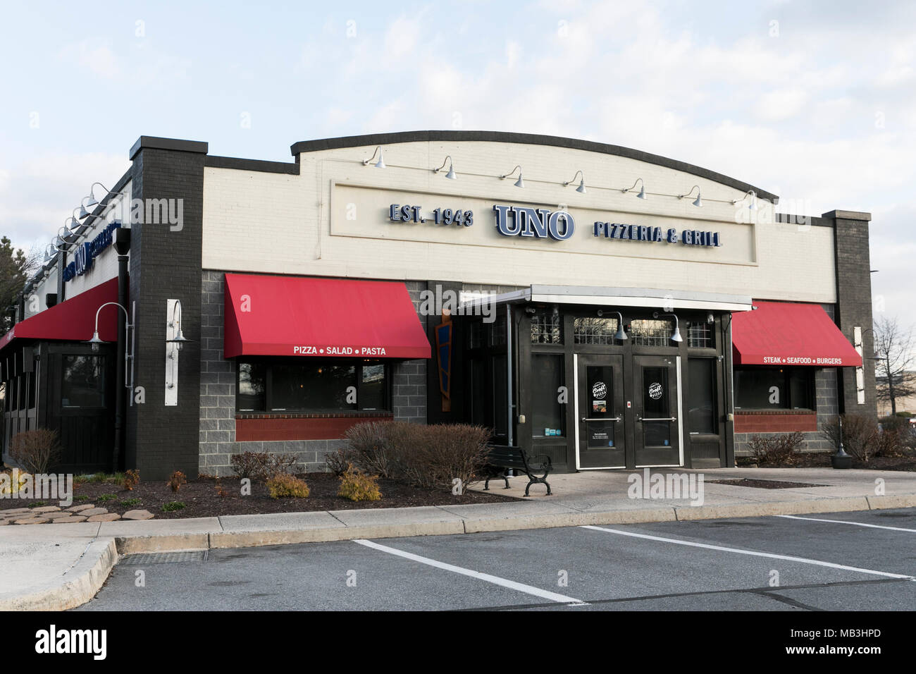 Una ONU Pizzeria & Grill restaurante ubicación en Hagerstown, Maryland, el 5 de abril de 2018. Foto de stock