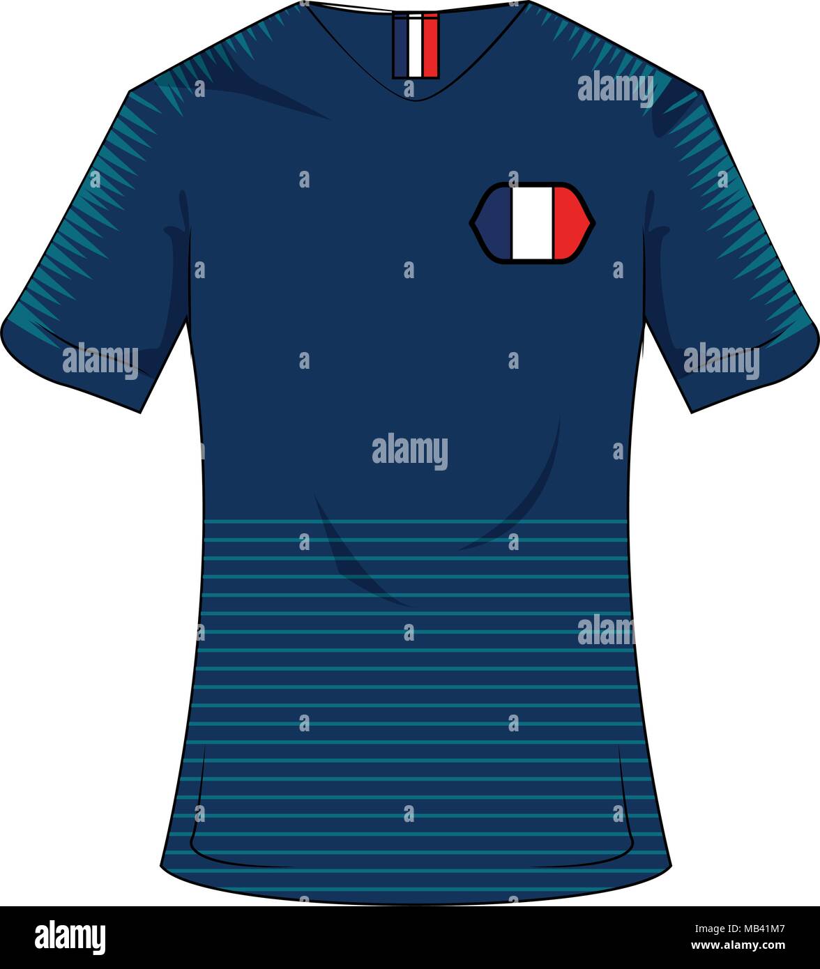 Ropa deportiva de fútbol de Francia Imagen Vector de stock - Alamy
