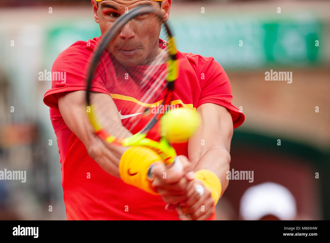 El tenista español Rafael Nadal Foto de stock