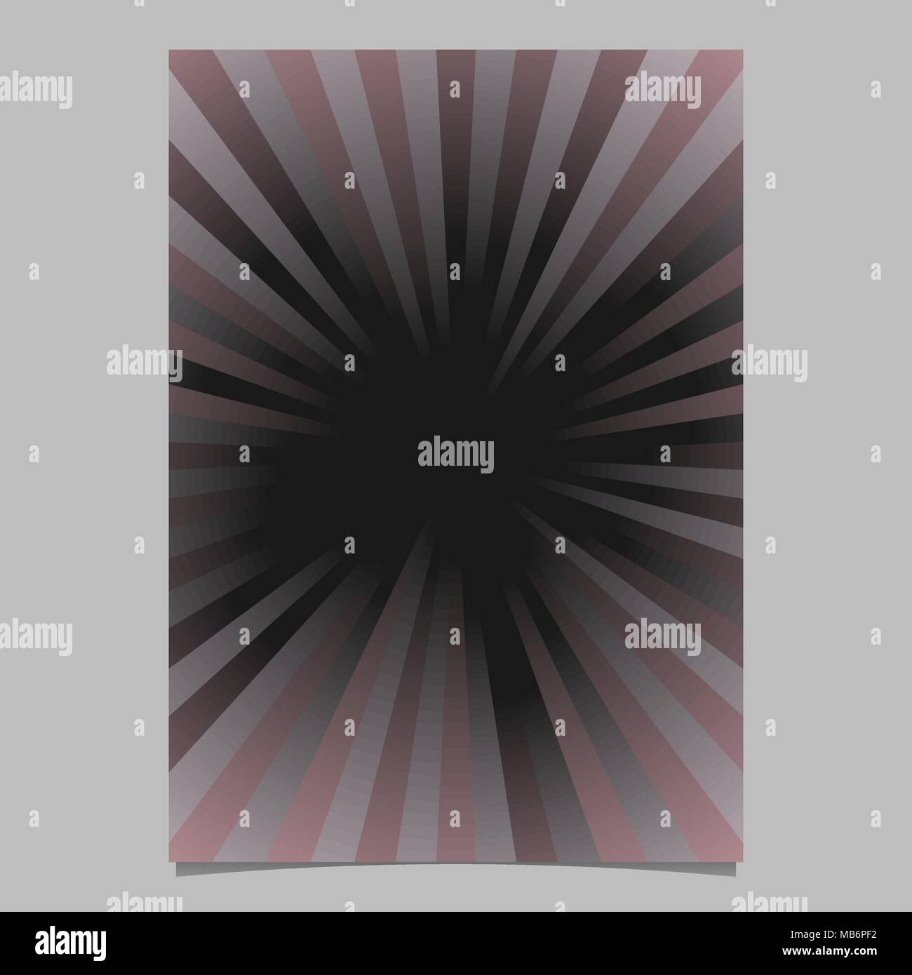Resumen folleto ray burst - Plantilla de fondo vector diseño gráfico papelería Ilustración del Vector