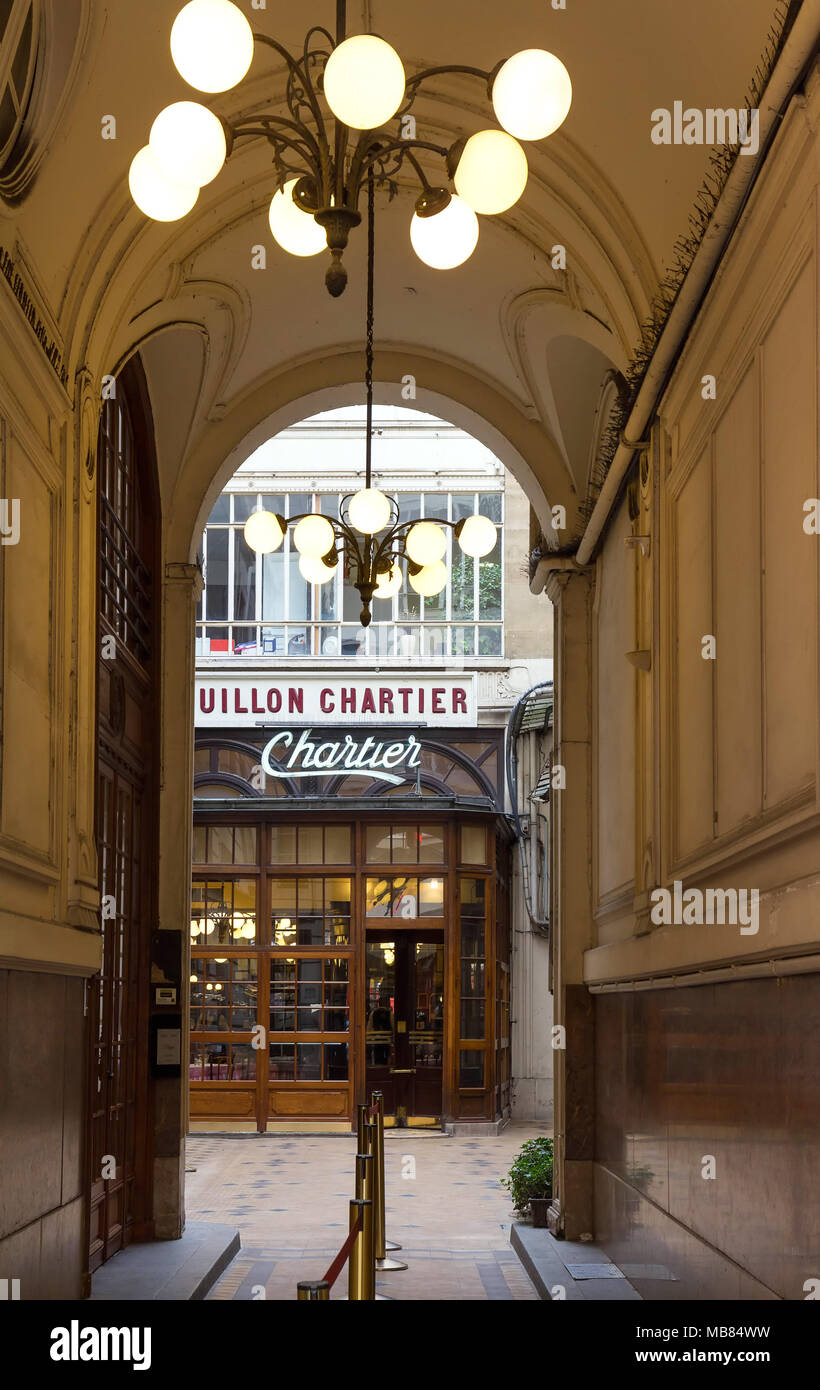 Entrada de Bouillon Chartier restaurante histórico fundado en una