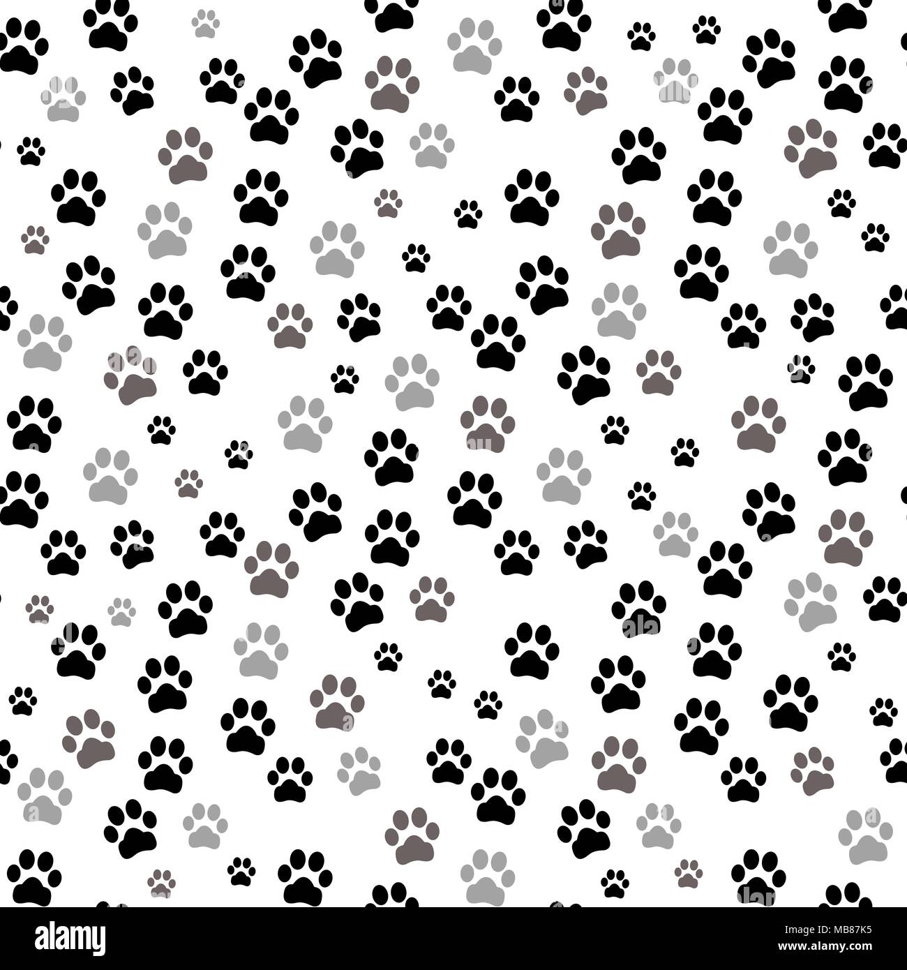 Huellas Sin Fisuras Huellas De Gato Patron Textil Seamless Vector Imagen Vector De Stock Alamy