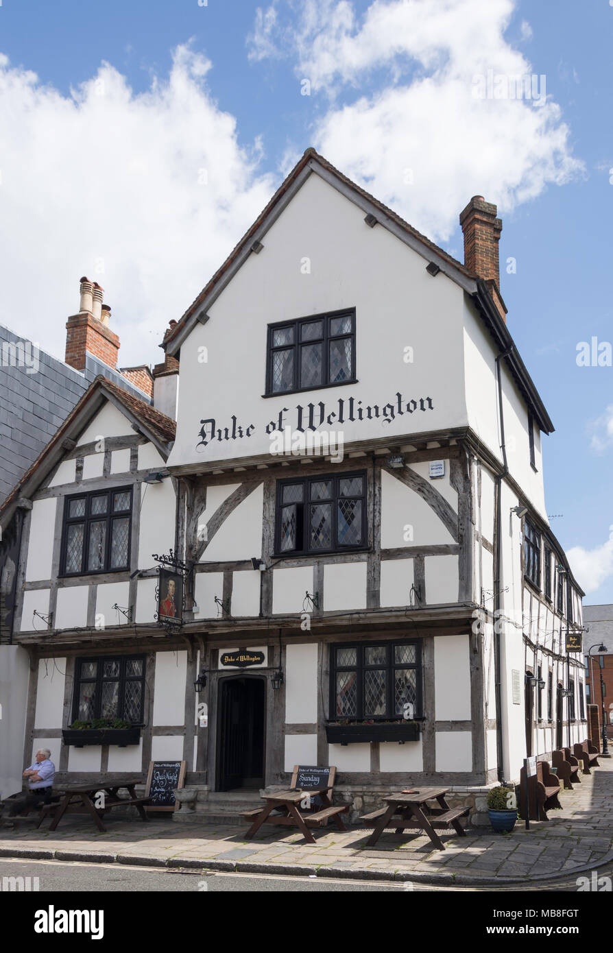 Siglo XIII Duque de Wellington, Bugle Pub Calle, Ciudad Vieja, Southampton, Hampshire, Inglaterra, Reino Unido Foto de stock