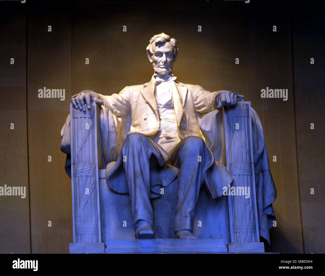 Estados Unidos - Washington DC - Lincoln Memorial - Abraham Lincoln (1809-1865) fue el presidente de los Estados Unidos desde 1861 hasta 1865. - © /CW Foto de stock