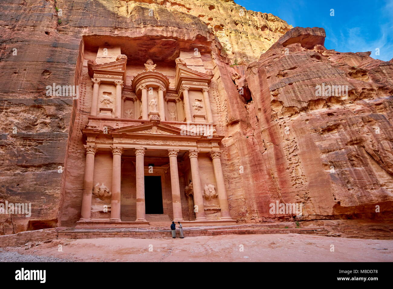 Al Khazneh tesoro, Petra, Jordania Foto de stock