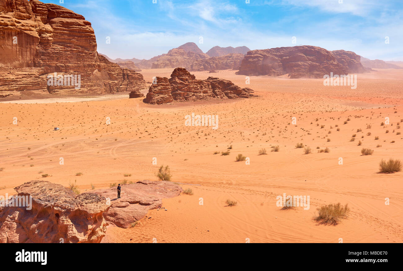 Desierto de Wadi Rum, Jordania Foto de stock