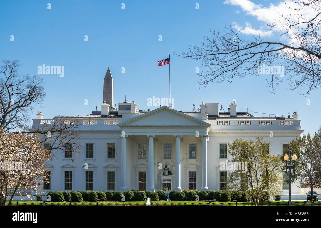 La Casa Blanca en Wahsington DC Foto de stock