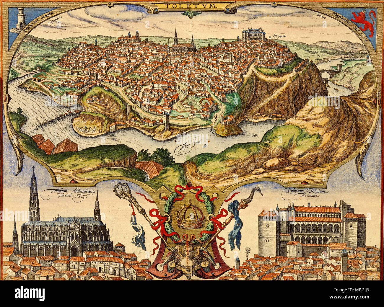 Mapa decorativo de Toledo 