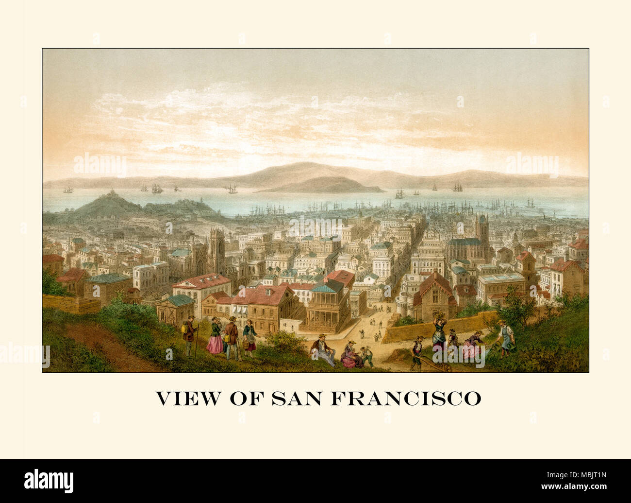 Vista de San Francisco. Foto de stock