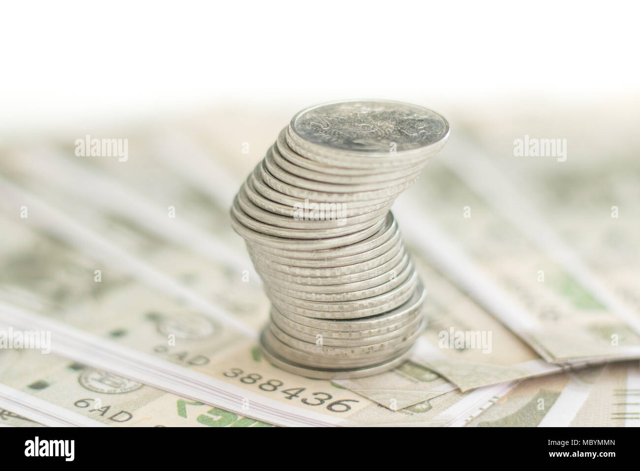 Moneda India Foto de stock